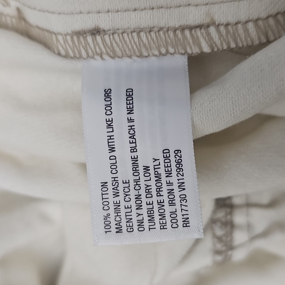 Ava & Viv Short Sleeve Denim Tiered Midi A-Line Dress - Cream Women's - Picture 6 of 6